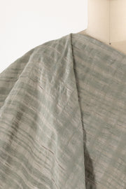 Sage Mist Linen Plissé Woven