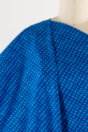 Sapphire Grid Cotton Woven
