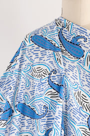 Sapphire Paisley Cotton Knit