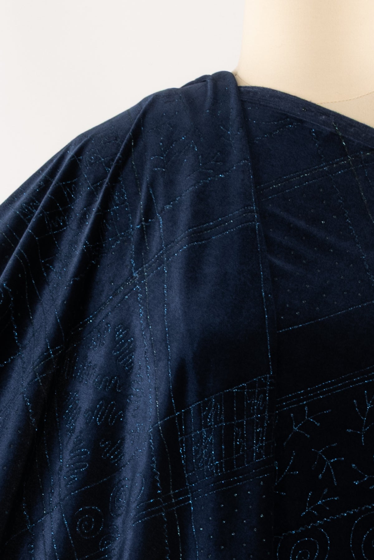 Sapphire Sparkle Velvet Knit