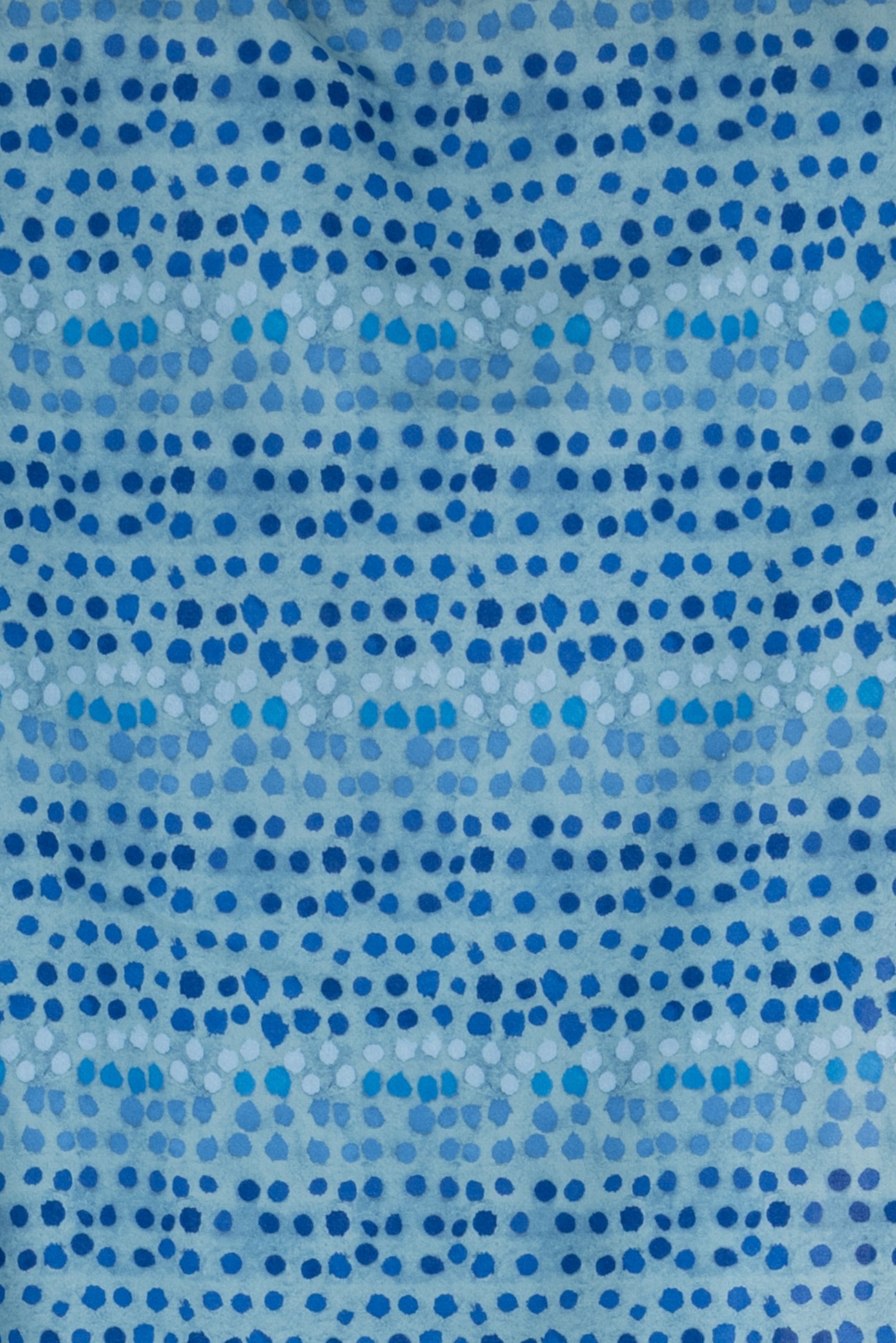 Sapphire And Lapis Dots Cotton Woven