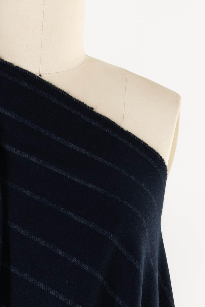 Savile Stripe Italian Cashmere/Cotton Woven - Marcy Tilton Fabrics