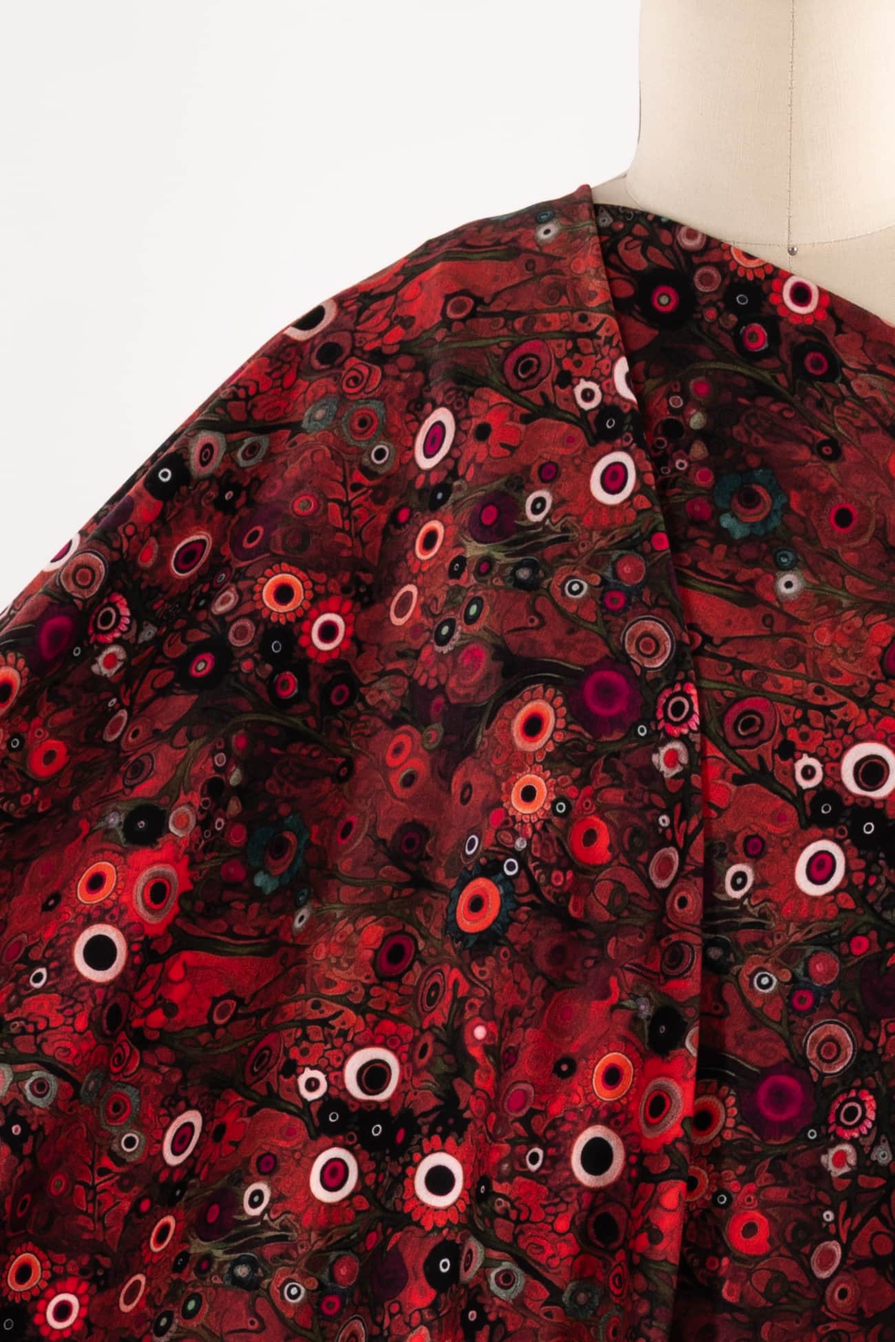 Scarlet Orbs Dutch Cotton Knit