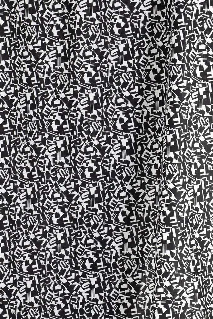 Secret Letters Liberty Cotton Woven - Marcy Tilton Fabrics