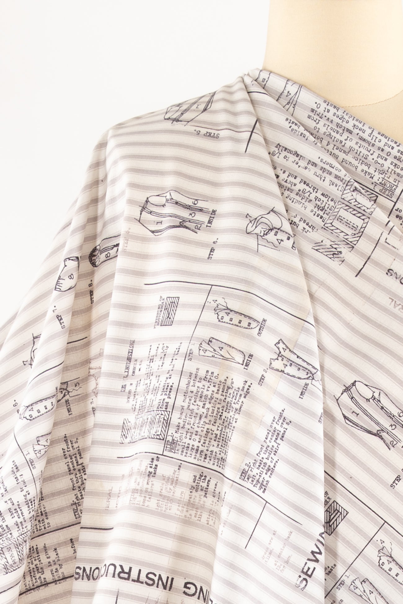 Sewing Stripes Cotton Woven