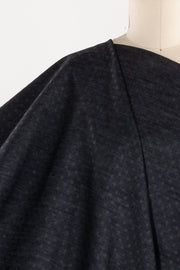 Shadow Dots Italian Cotton Denim Woven