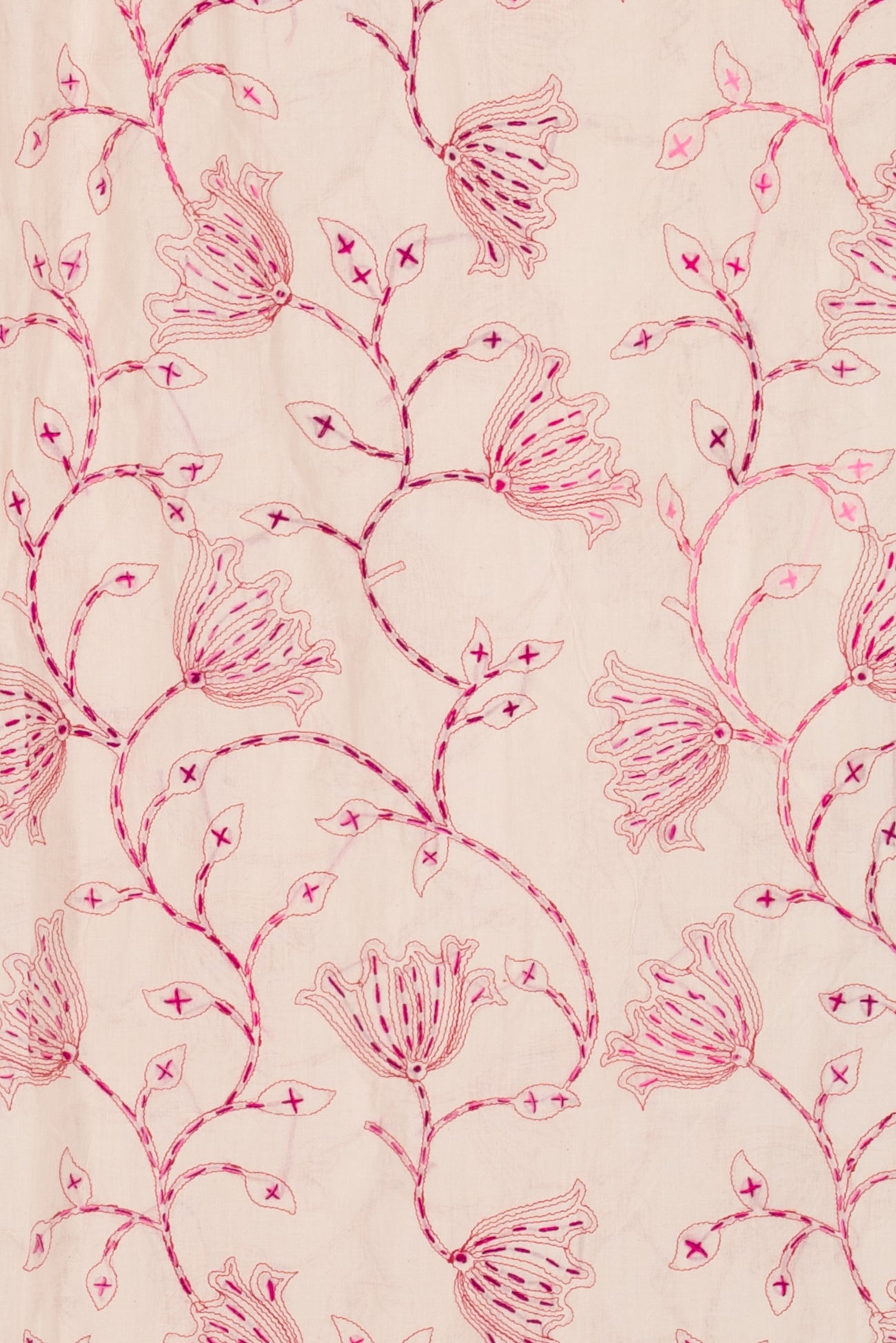 Shalimar Hand Embroidered Indian Cotton Woven - SOLD BY THE CUT