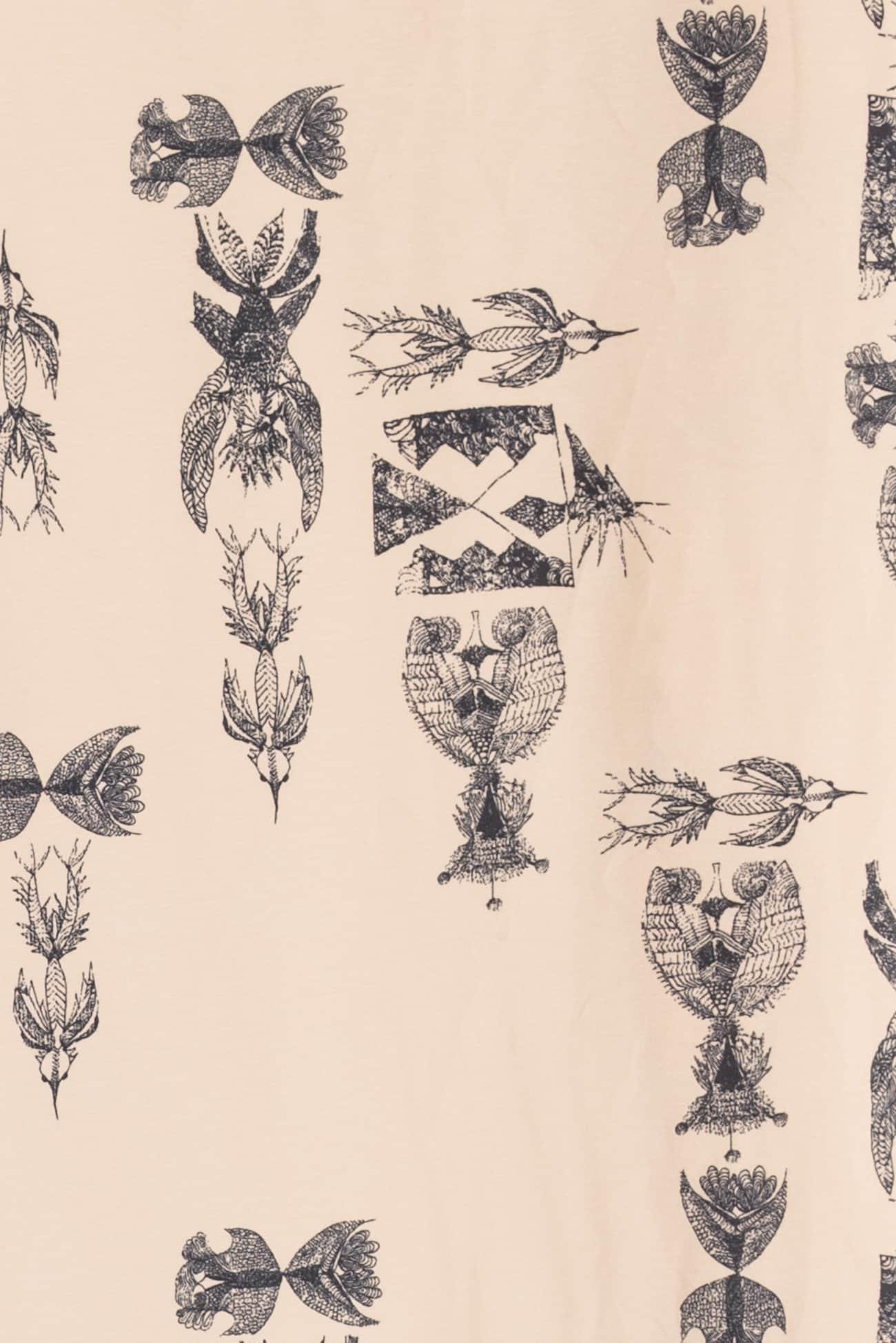 Signs and Symbols Cotton Knit - Marcy Tilton Fabrics