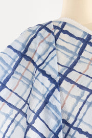 Skylands Grid Japanese Cotton Seersucker Woven