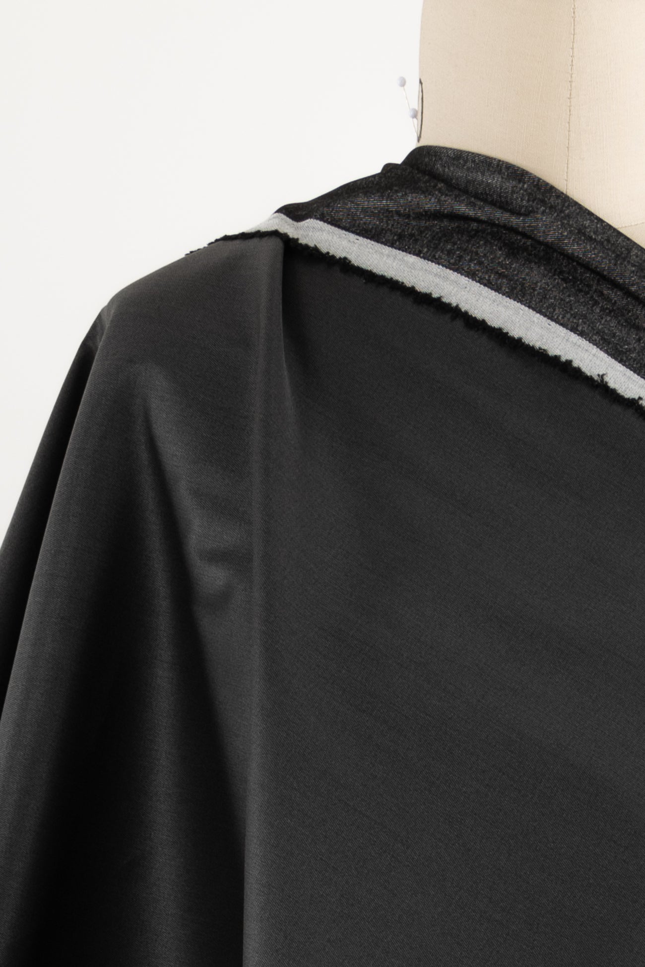 Slate Stretch Cotton Denim Woven - ENDCUT