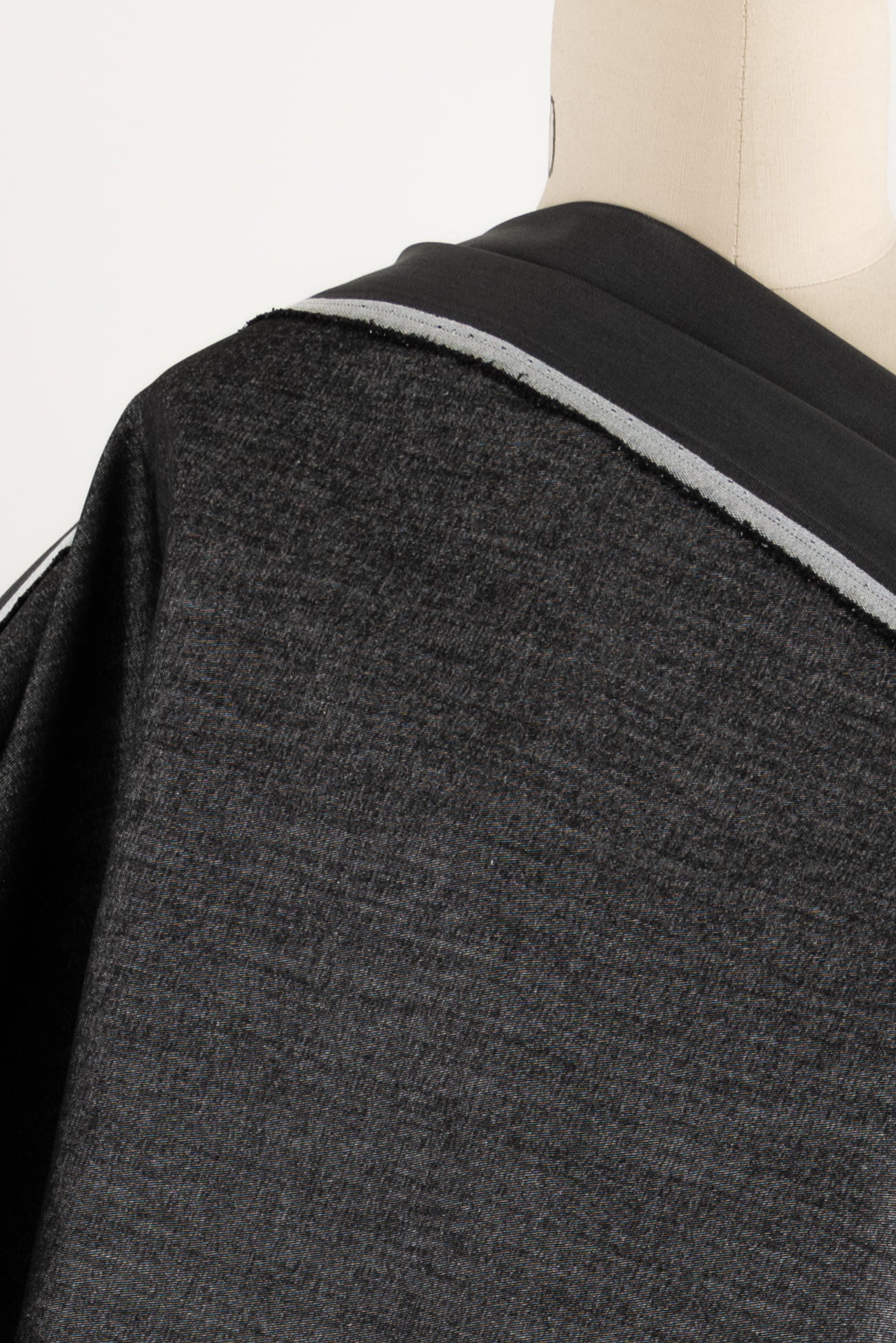 Slate Stretch Cotton Denim Woven - ENDCUT