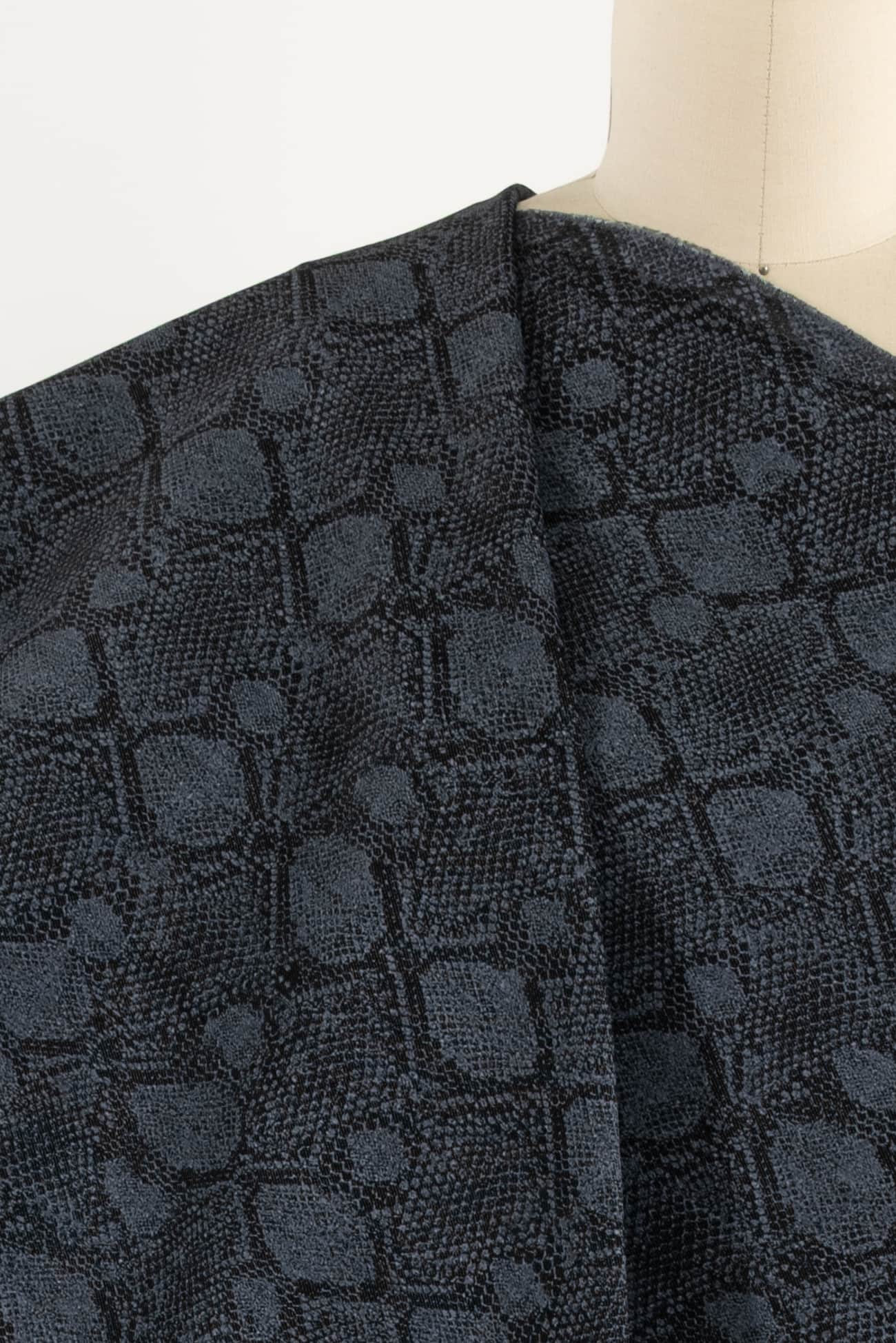 Slate Lizard Stretch Denim Woven