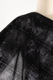 Smokey Gray Plaid Cotton Woven
