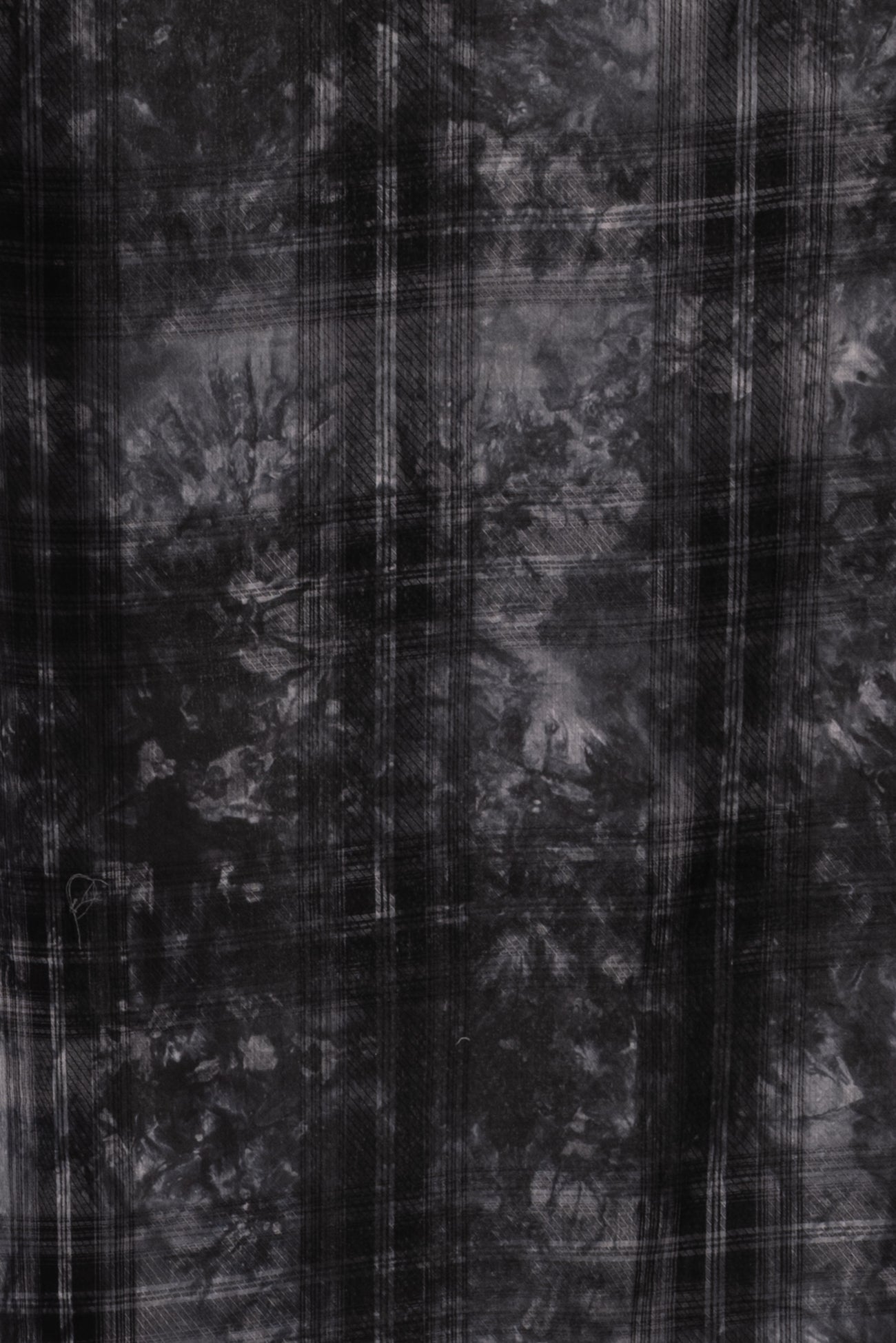 Smokey Gray Plaid Cotton Woven