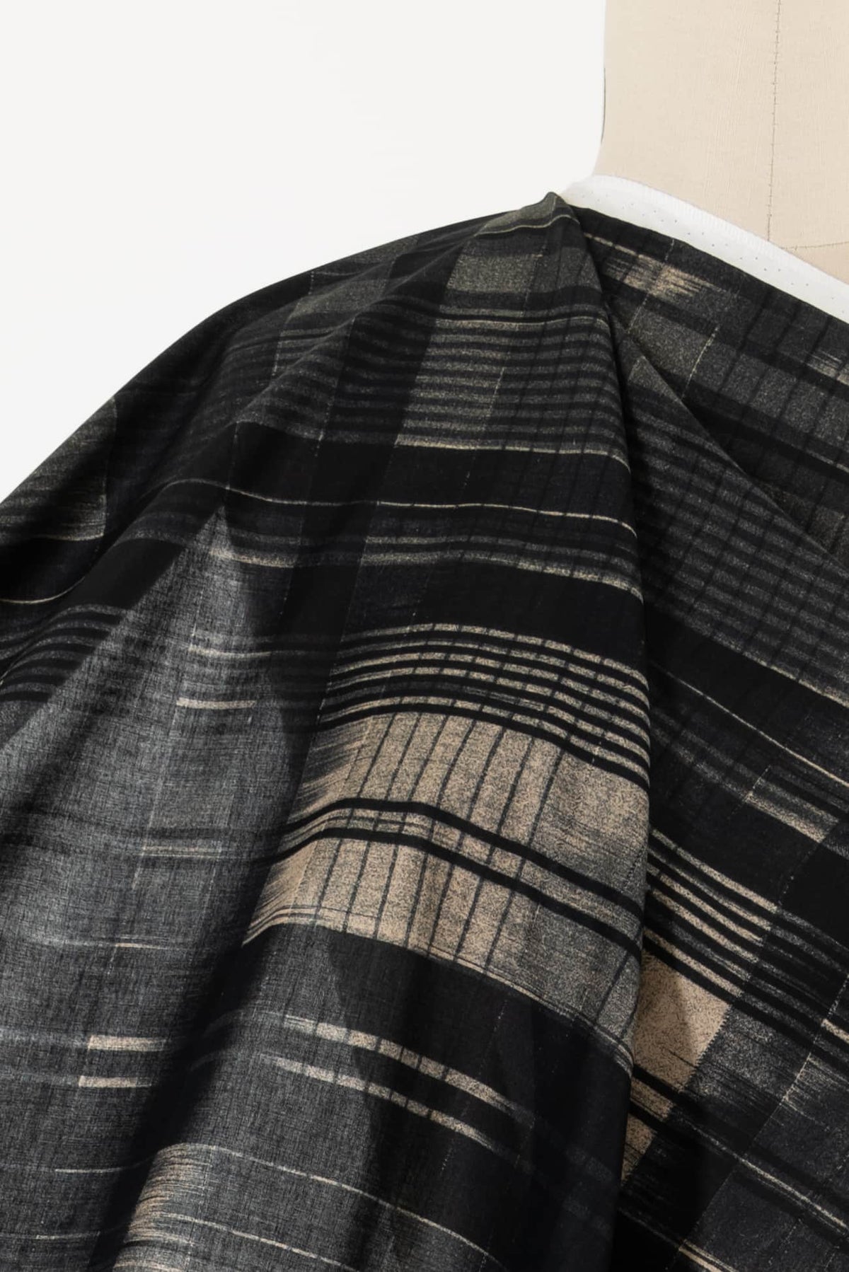 Smoky Plaid Italian Cotton Woven