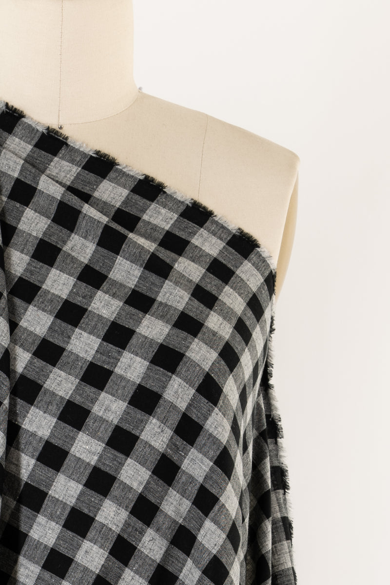 Smoky Checks Cotton Flannel Woven