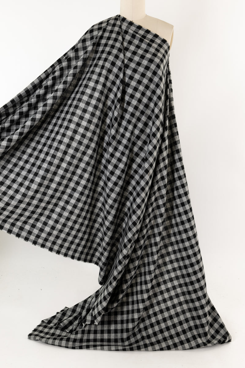 Smoky Checks Cotton Flannel Woven