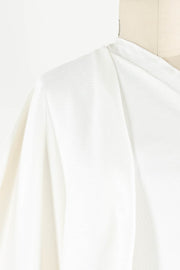 Snow White Cotton Wide Wale Stretch Corduroy Woven