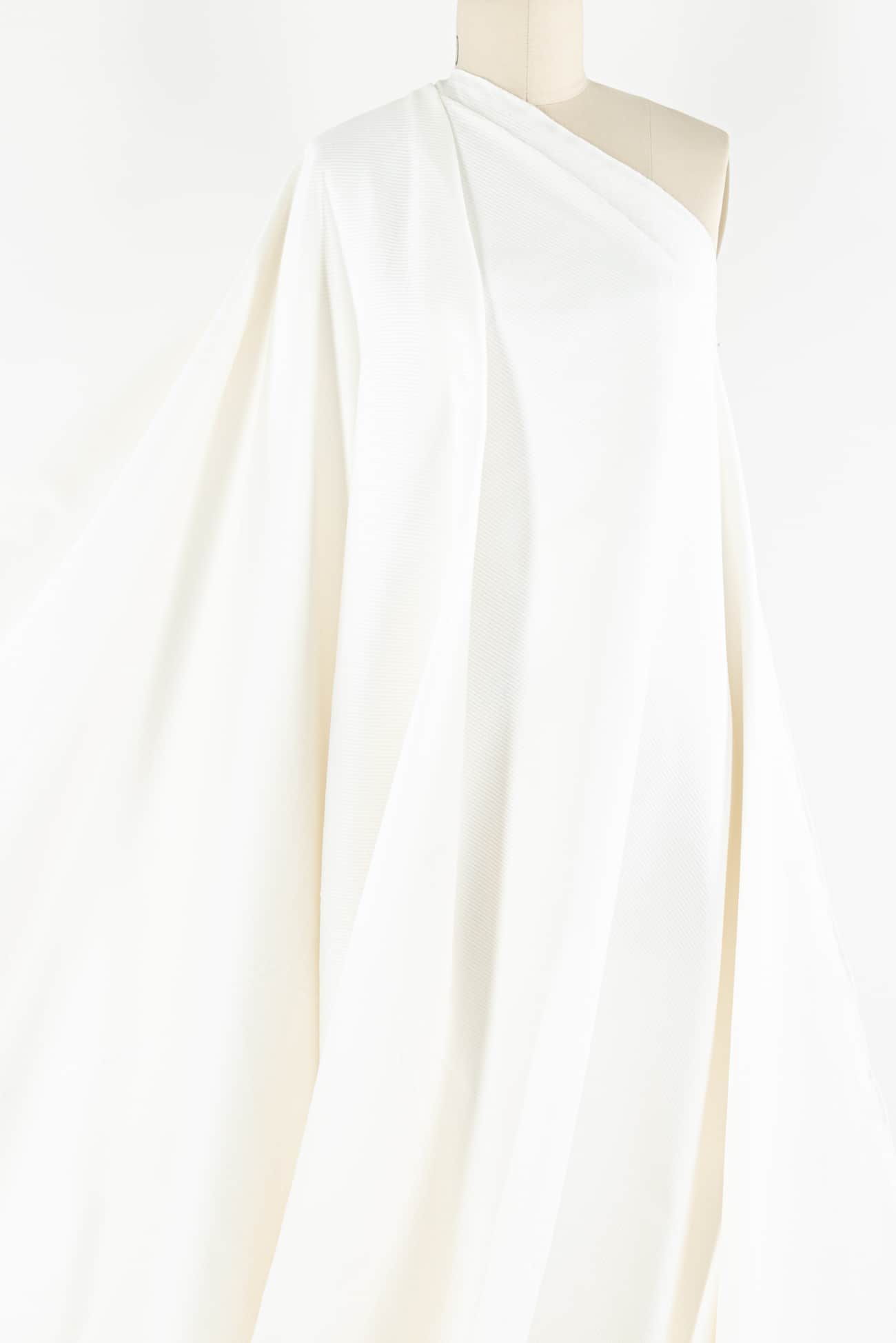 Snow White Cotton Wide Wale Stretch Corduroy Woven