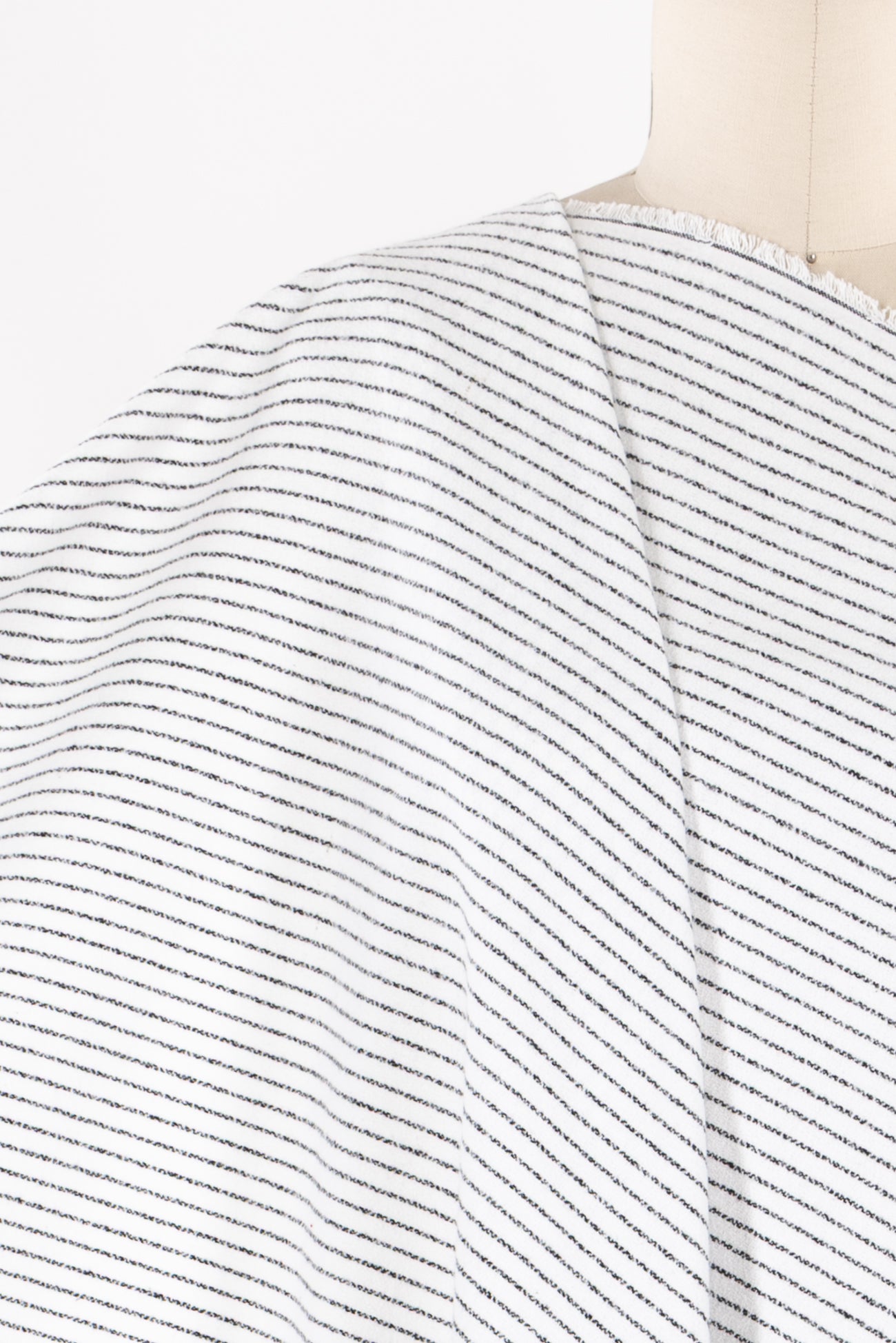 Snowy Stripe Cotton Flannel Woven