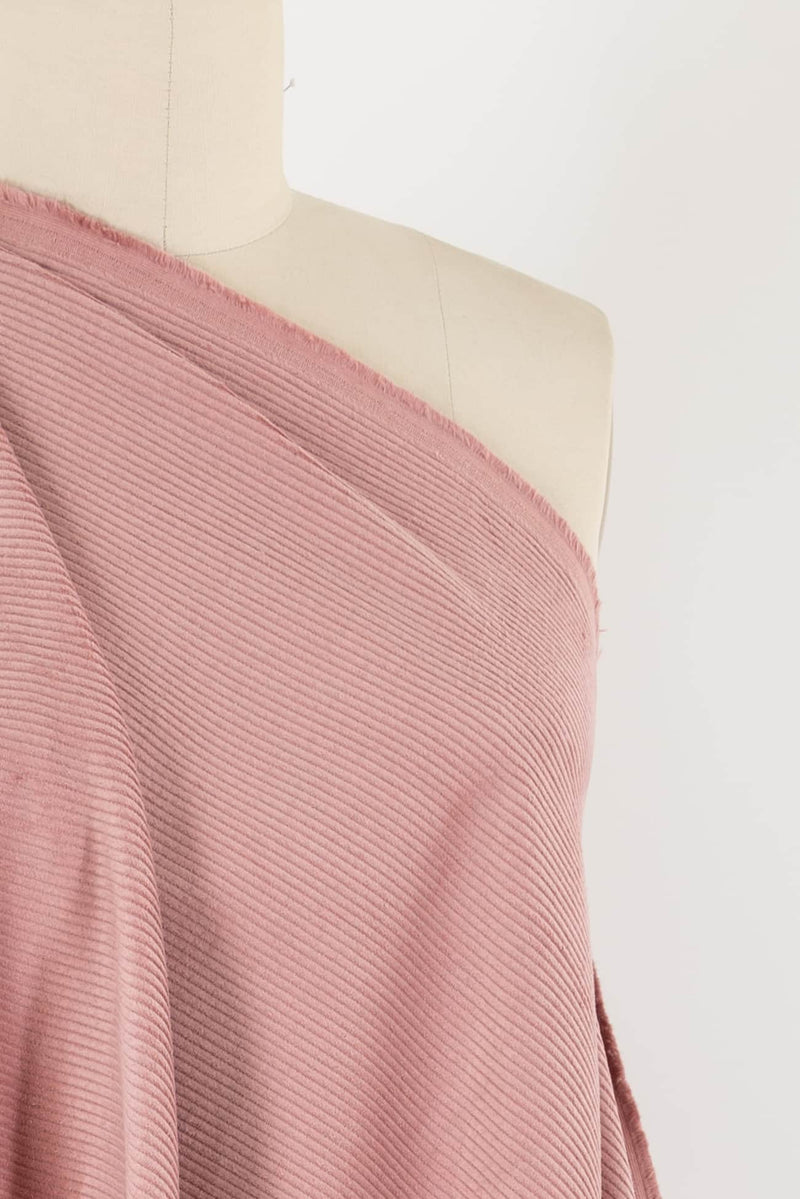 Soft Rose Italian Cotton Corduroy