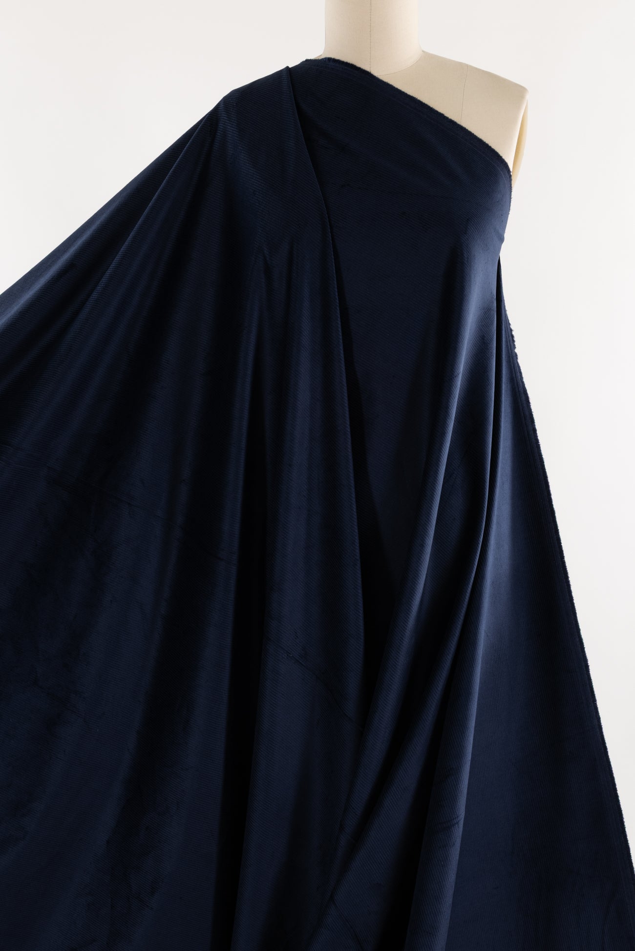 Space Blue Stretch Cotton Corduroy