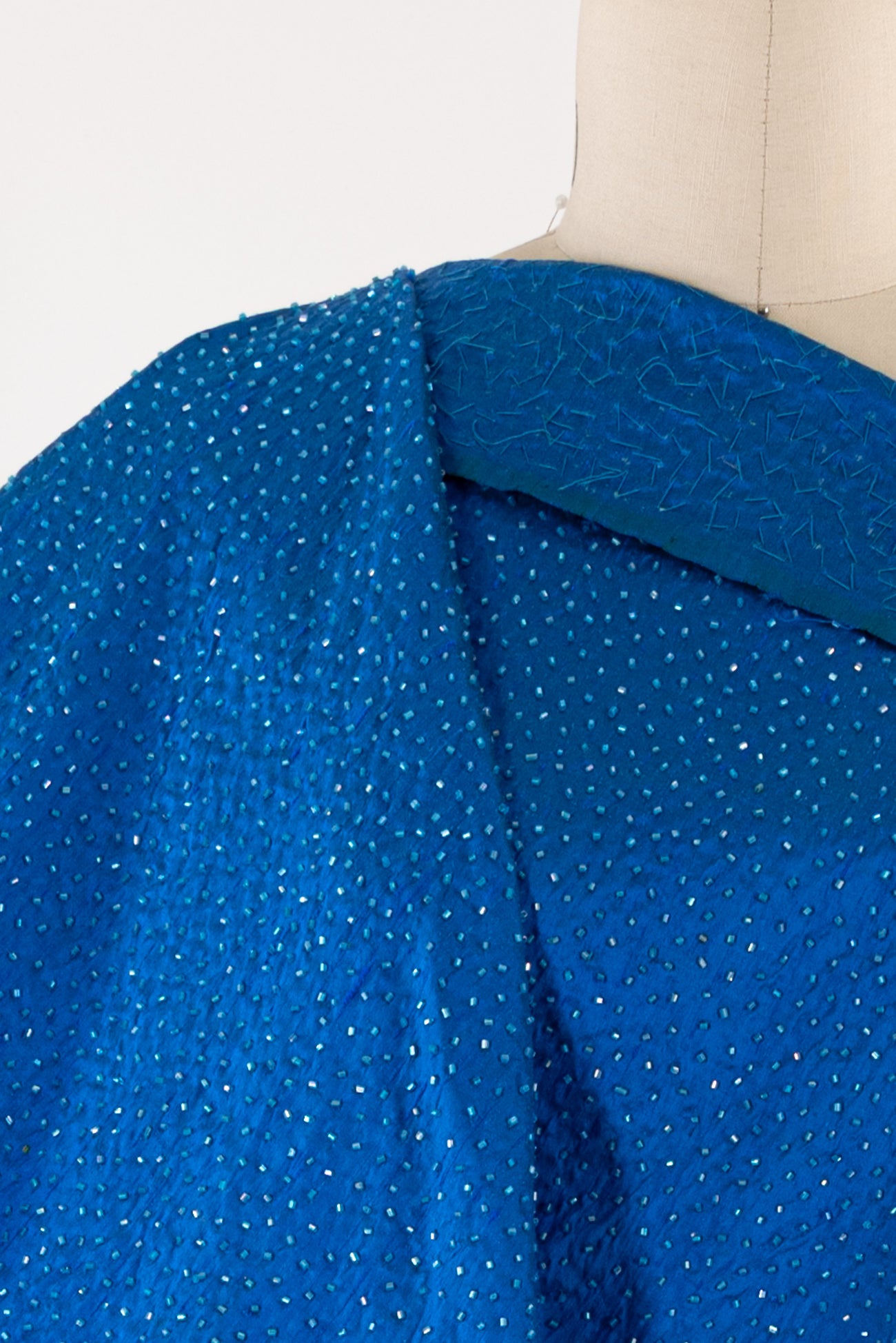 Sparkle Plenty Beaded/Embroidered Silk Dupioni Woven