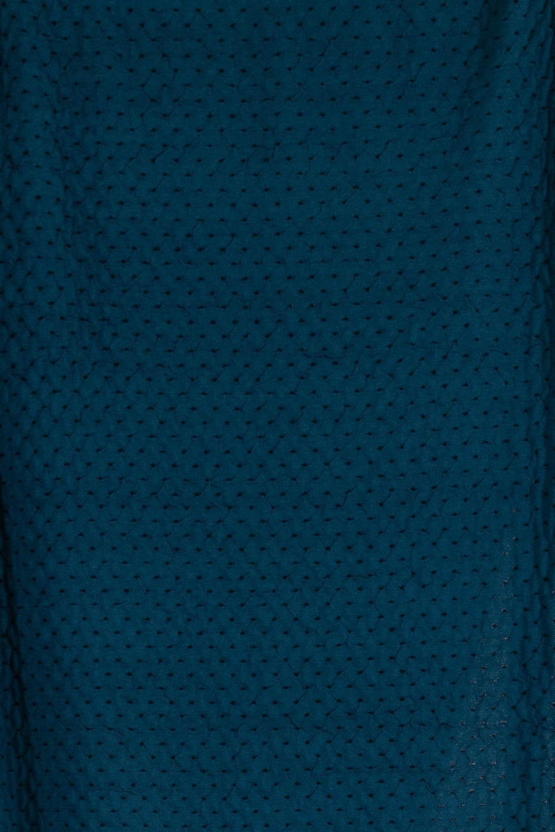Spotty Teal Italian Knit - Marcy Tilton Fabrics