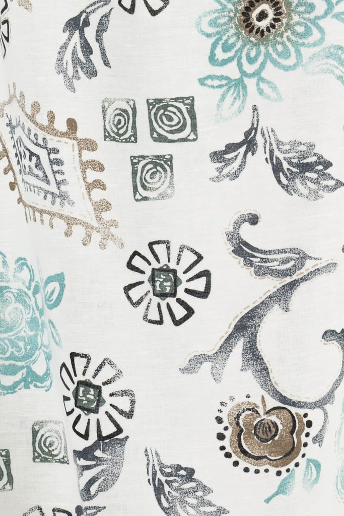Stamp Collection Linen Woven - Marcy Tilton Fabrics