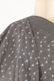Starflower Gingham Embroidered Cotton Woven