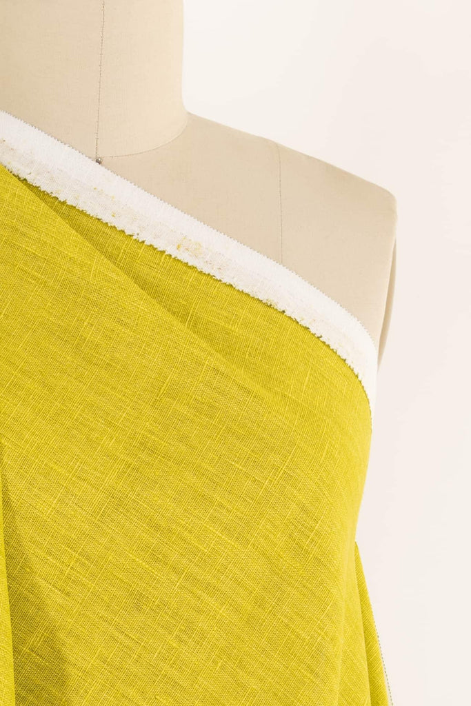 Stem Green Linen Woven - Marcy Tilton Fabrics