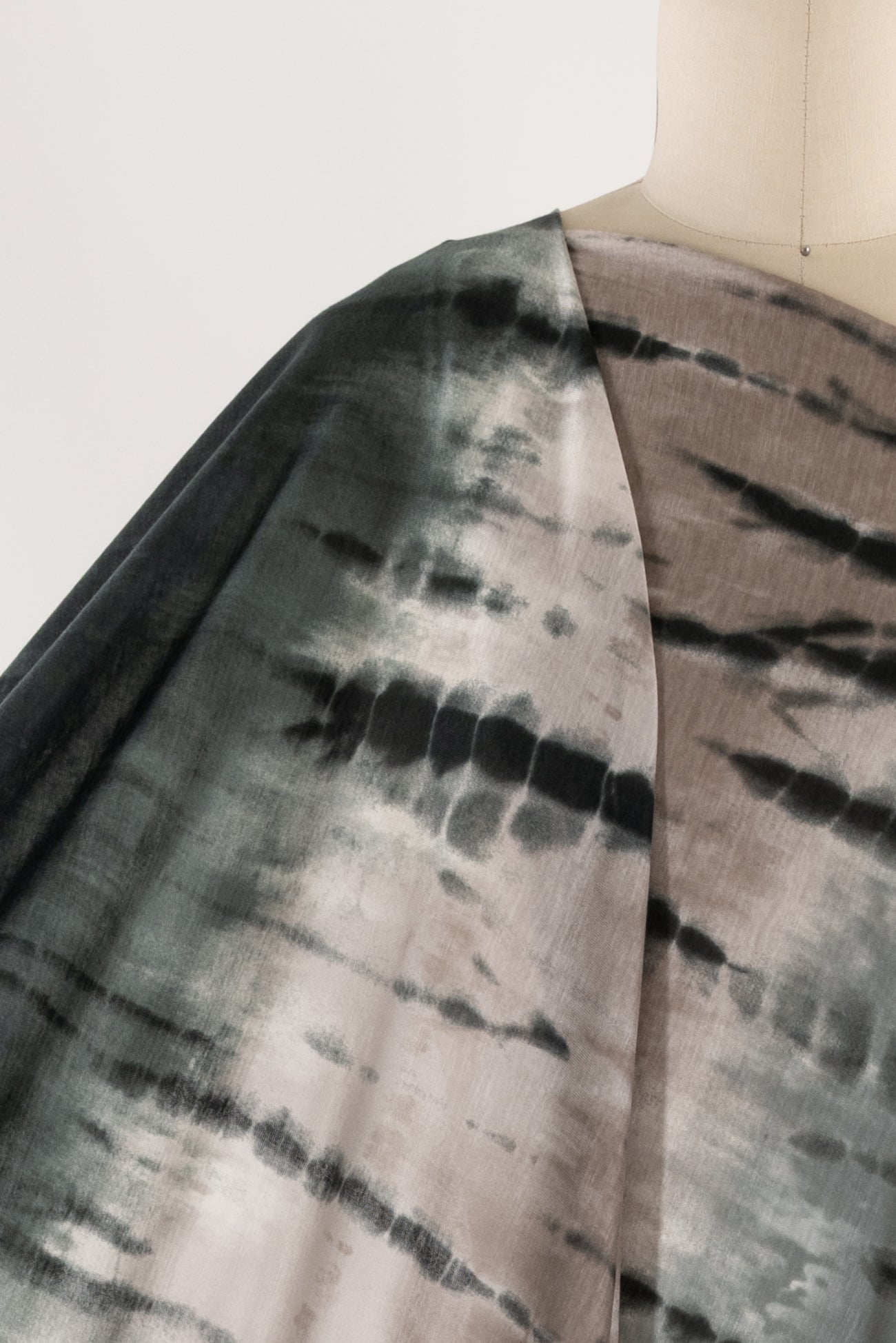 Stonewashed Shibori Viscose Jersey Knit