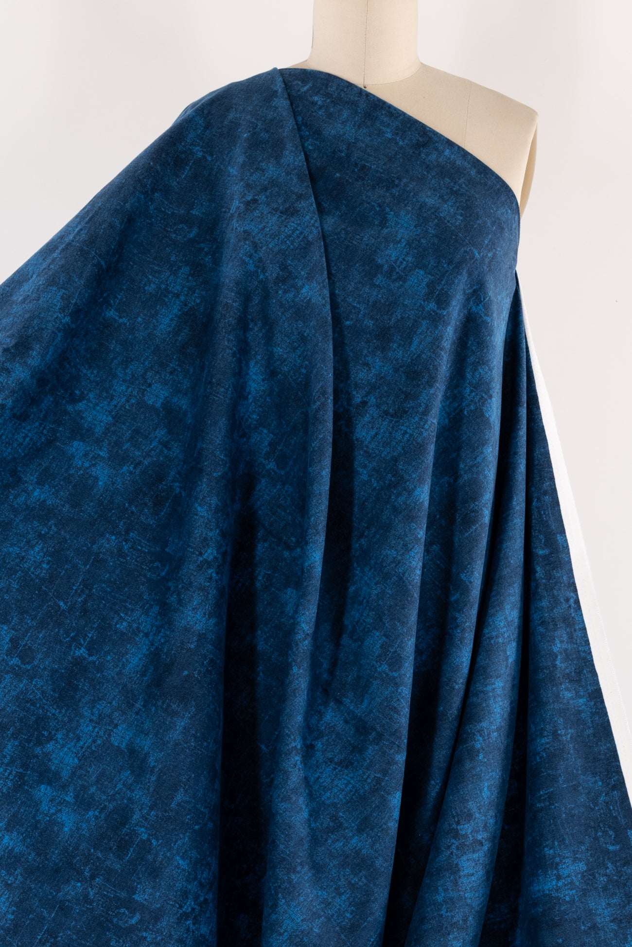 Stormy Blue Patina Cotton Flannel Woven