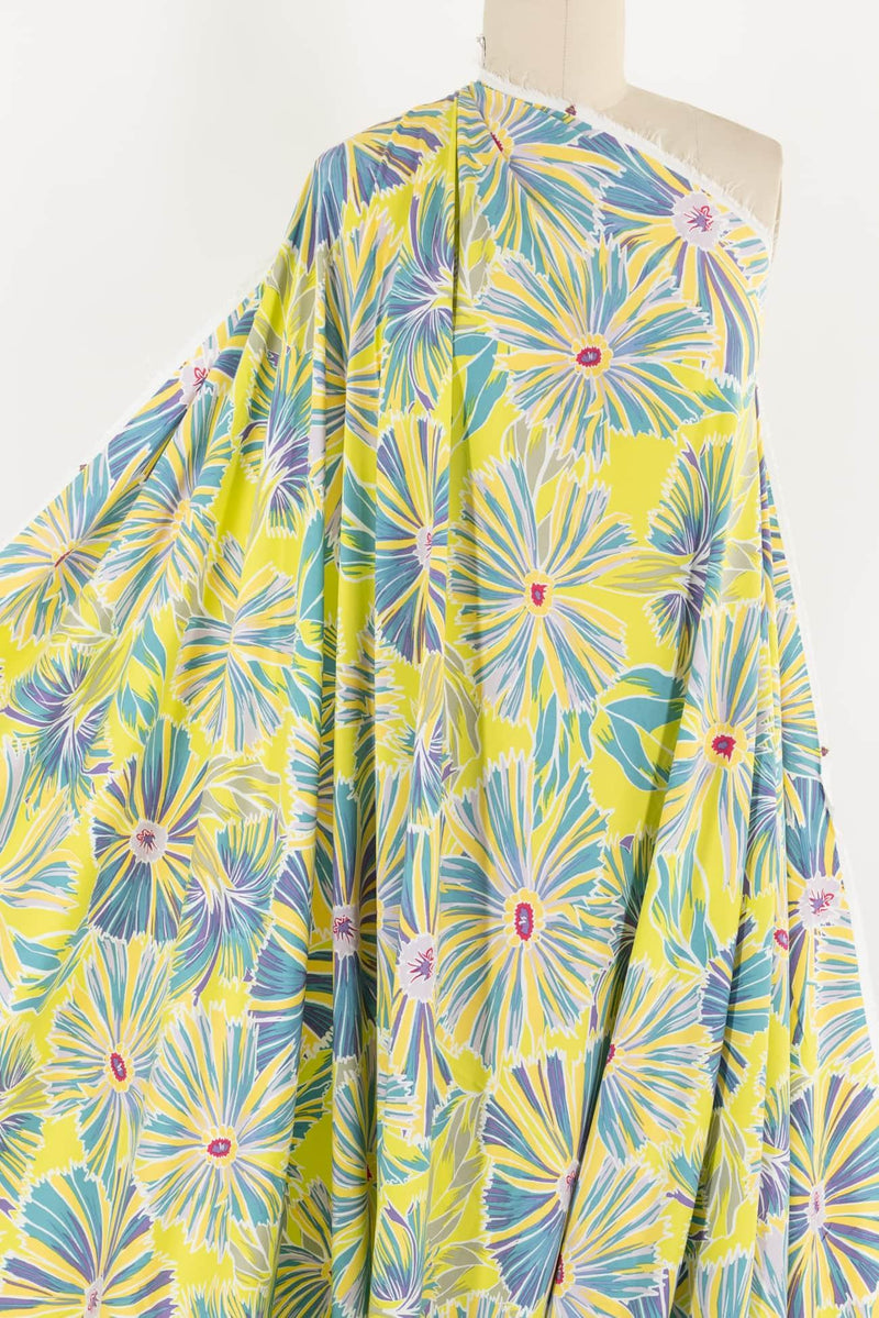 Strawflowers Viscose Woven - Marcy Tilton Fabrics