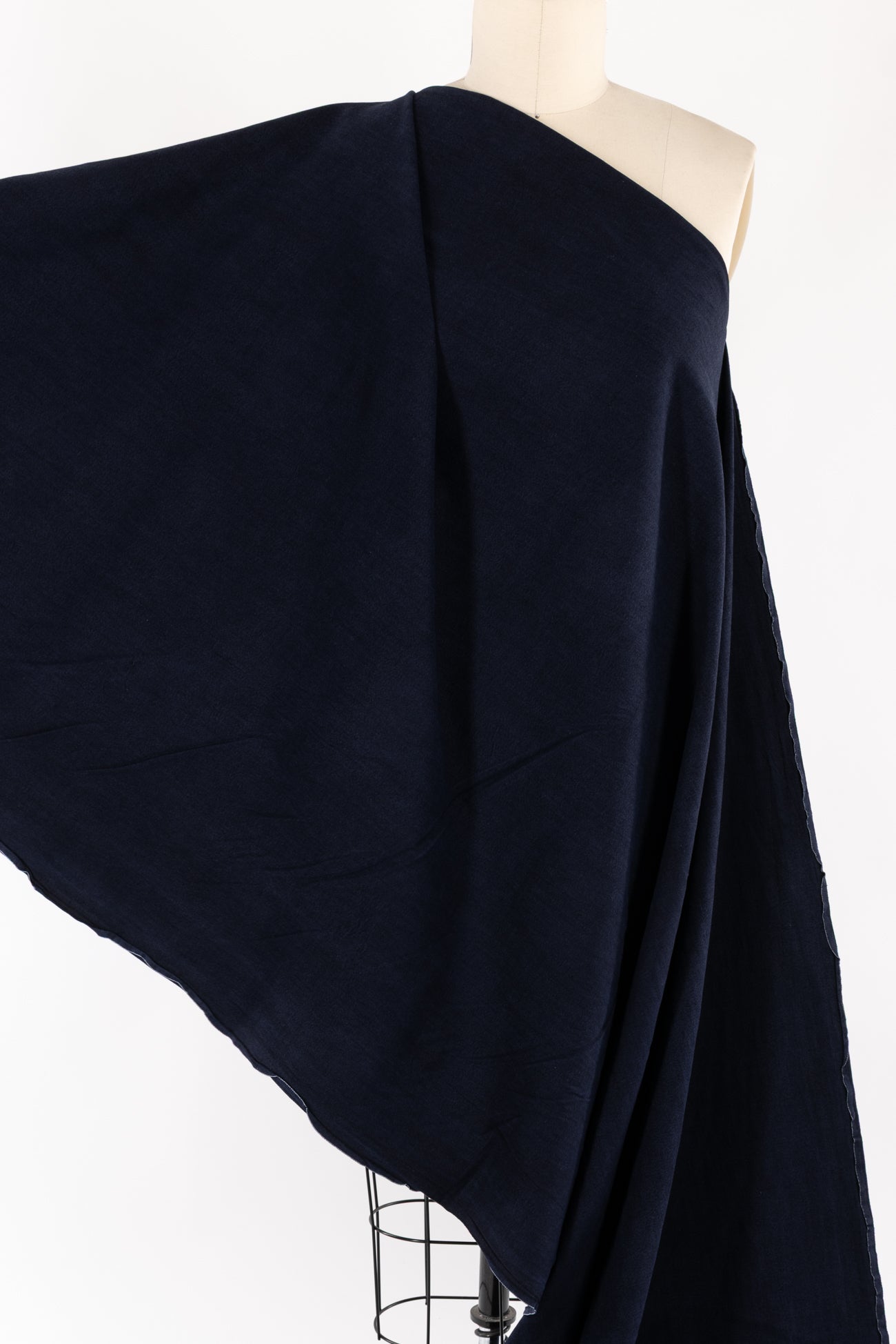 Stretchsational Navy Stretch Cotton Denim Woven