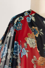 Sugar Magnolia Italian Silk Chiffon Woven