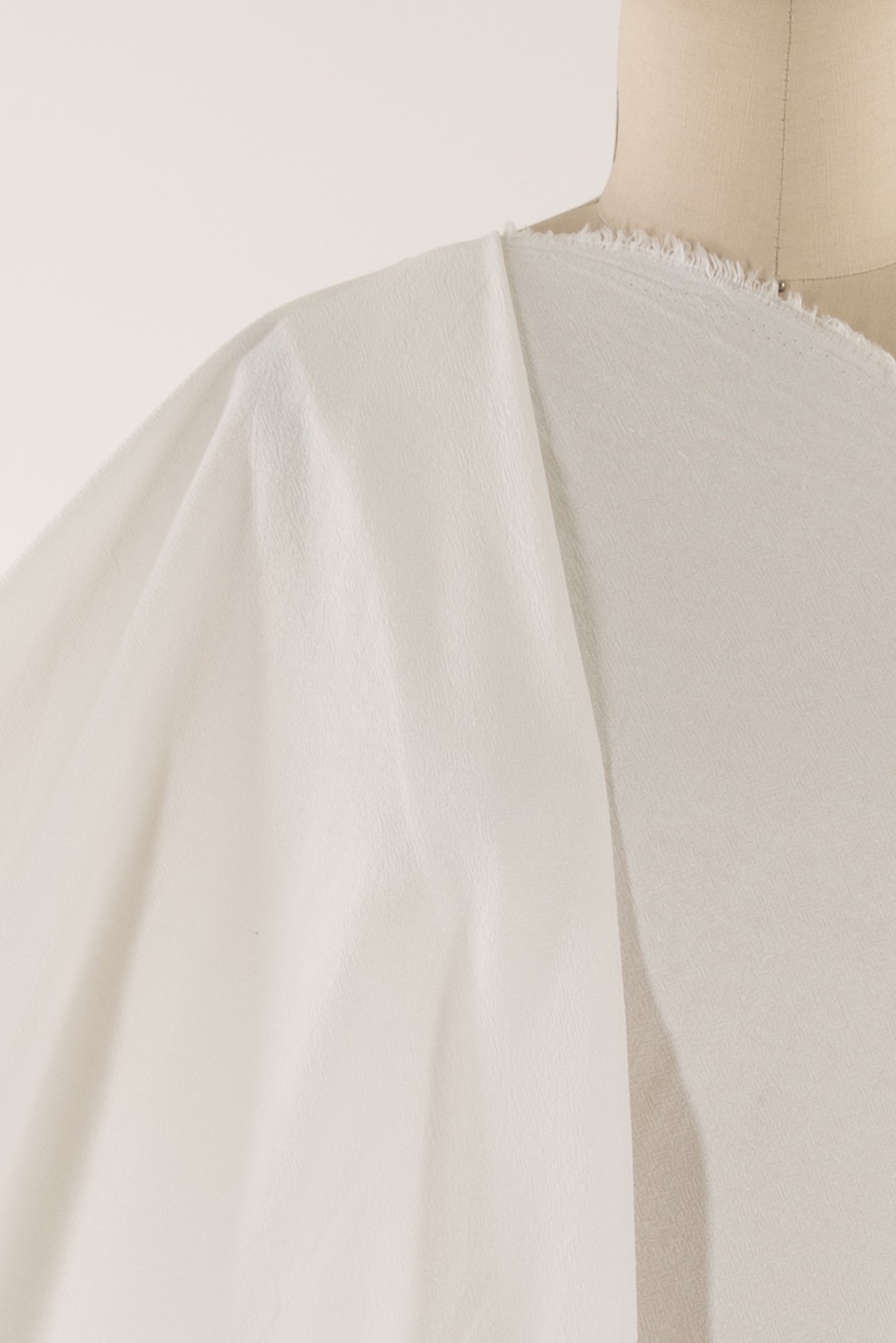 Sugar White Cotton Crush Woven