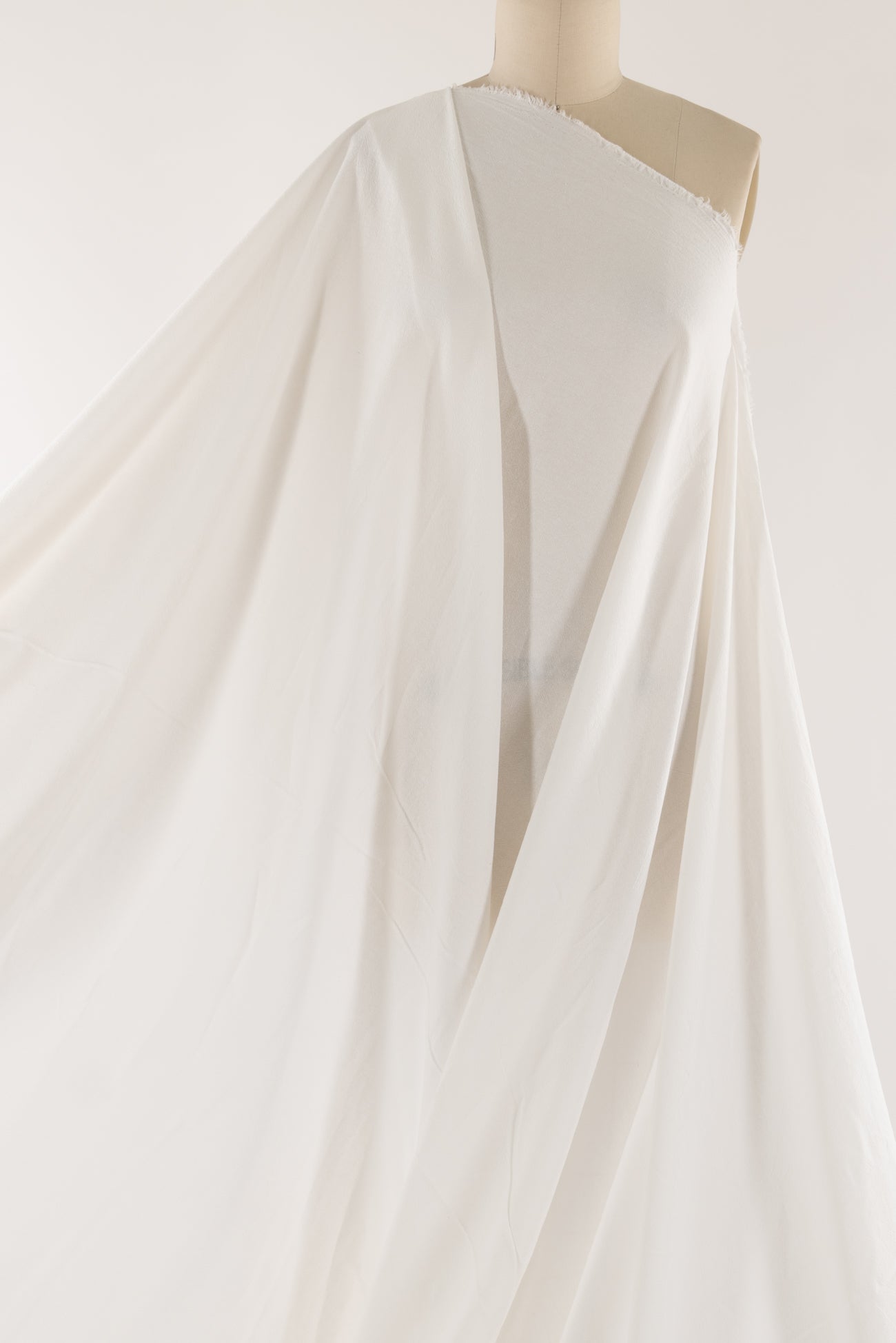 Sugar White Cotton Crush Woven