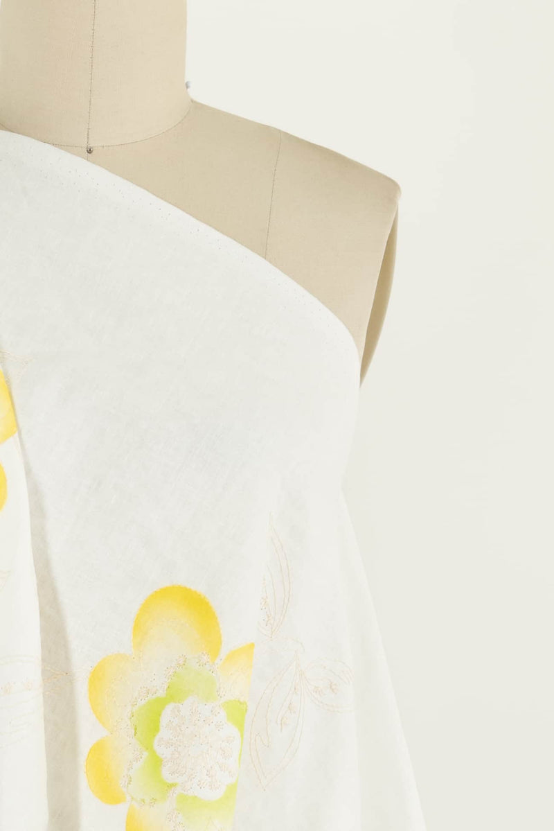 Sunshine Embroidered Cotton/Linen Woven