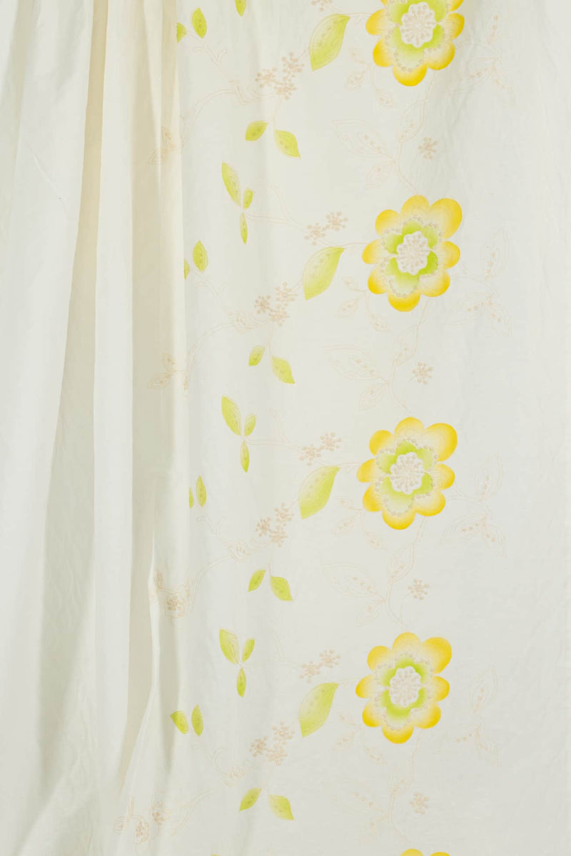 Sunshine Embroidered Cotton/Linen Woven