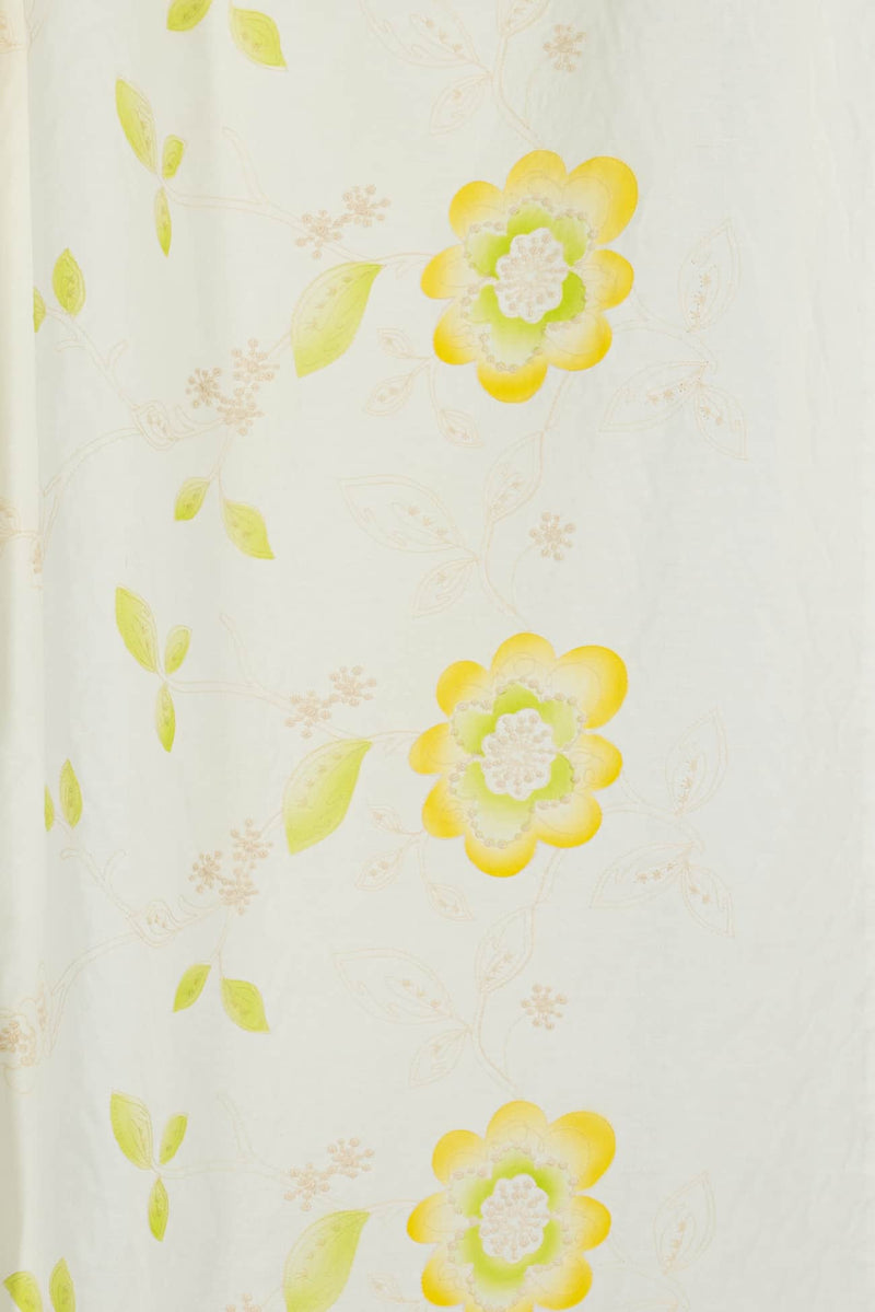 Sunshine Embroidered Cotton/Linen Woven