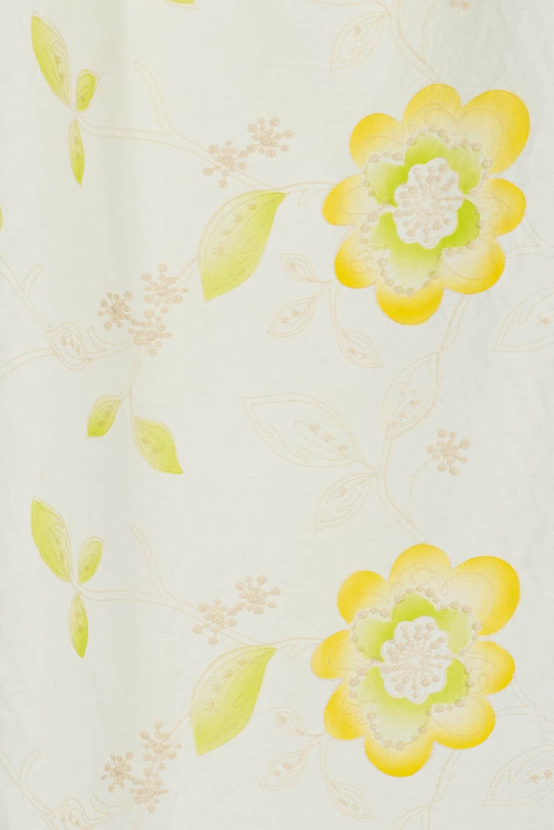 Sunshine Embroidered Cotton/Linen Woven