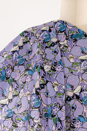 Sweet Violet Japanese Cotton Plissé Woven