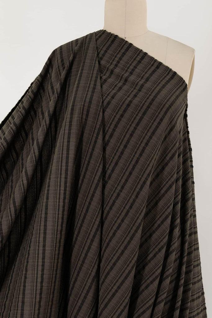 Sylvia Stripe Crinkle Stretch Woven - Marcy Tilton Fabrics
