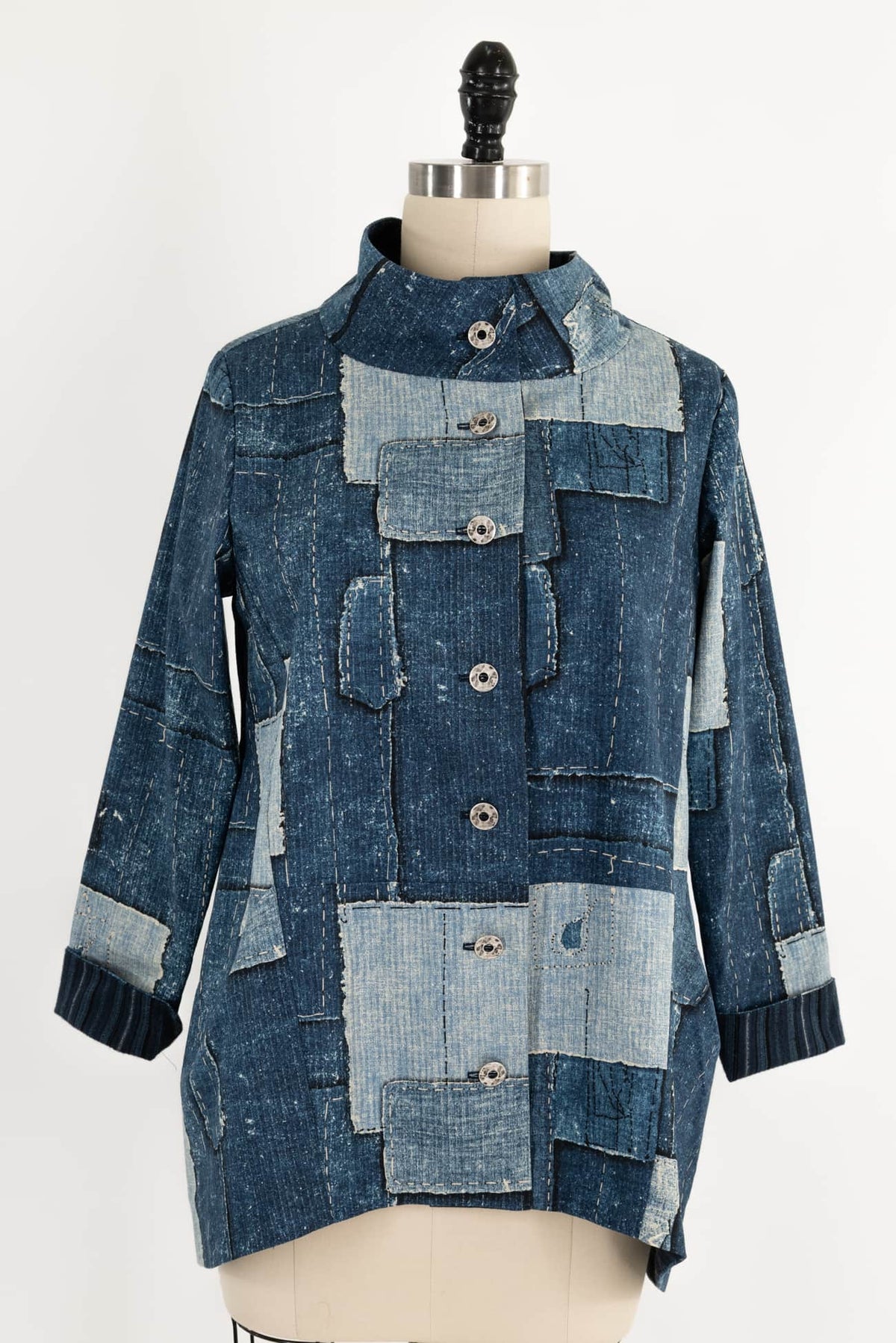 Indigo Patch Cotton Jacket