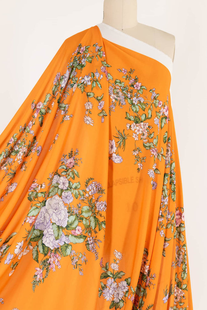 Tangerine Dream Italian Viscose Challis Woven - Marcy Tilton Fabrics