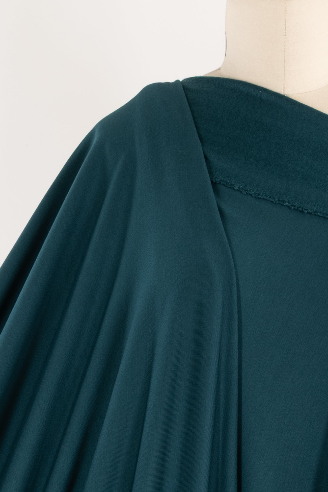 Empress Teal Modal Fleece Knit