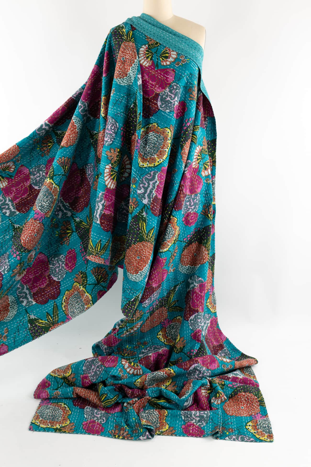 Tara Cotton Kantha Woven SOLD BY THE CUT
