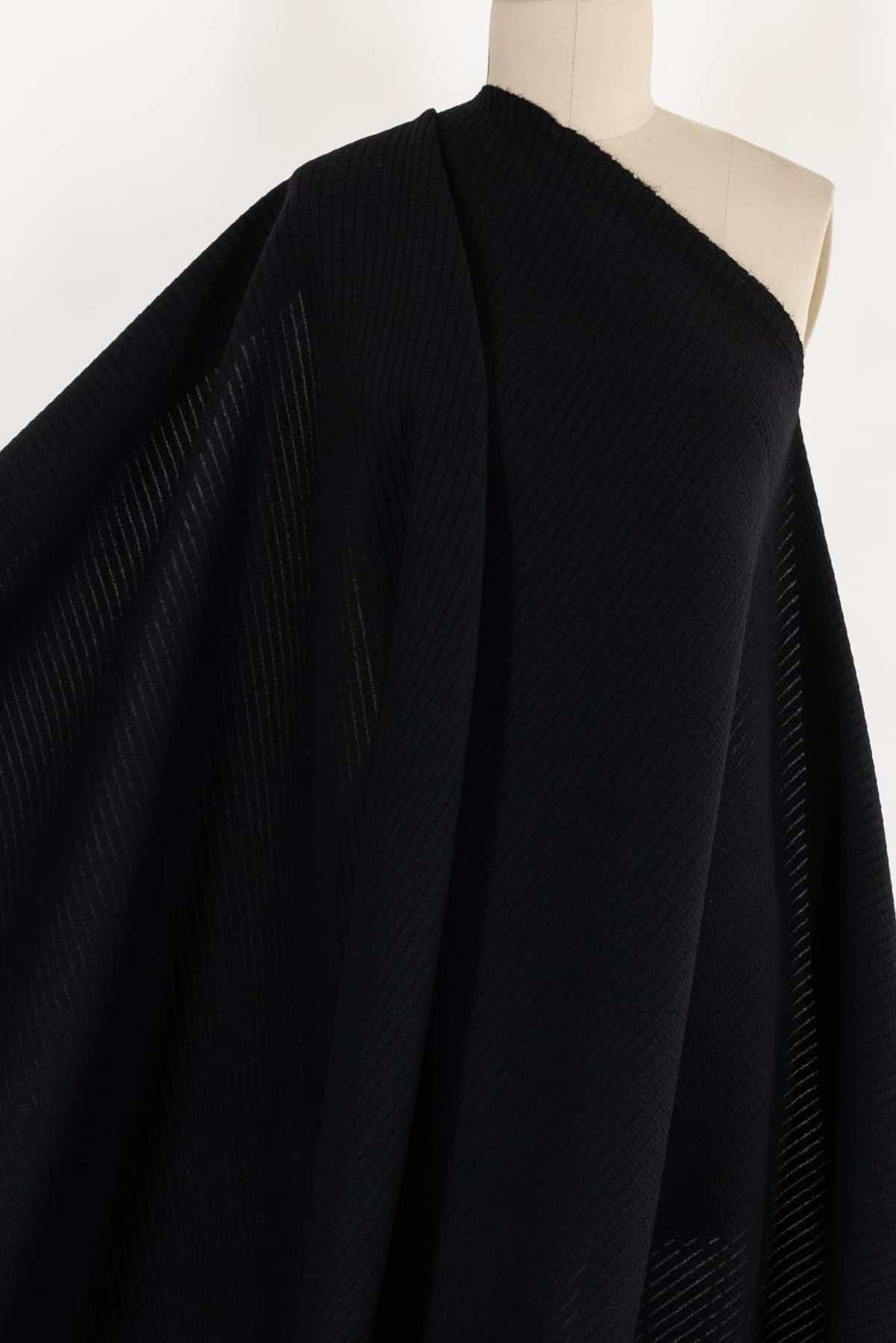 Tarmac Black Knit - Marcy Tilton Fabrics