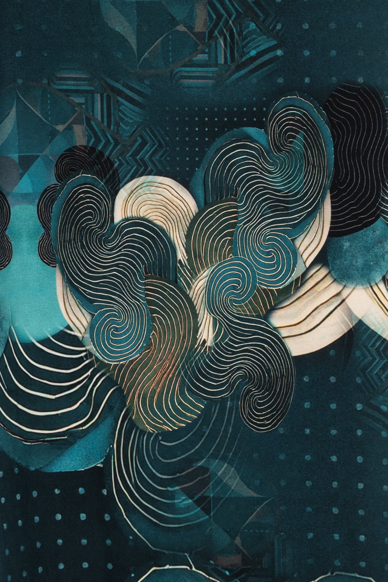 Teal Cascade Dutch Cotton Knit